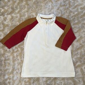 Sport Haley Colorblock Polo Shirt with Zip size M